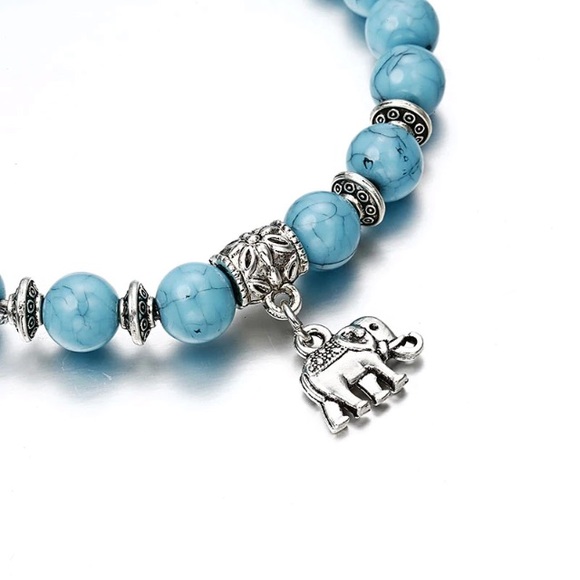 NEW!💙💎🐘ELEPHANT BRACELET!🐘💎💙TURQUOISE COLOR! - Picture 2 of 8